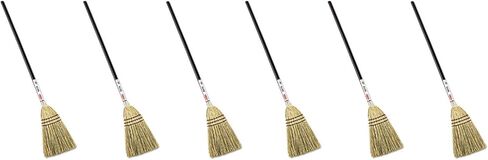 (6 Pack Value Bundle) RCP6373BRO Lobby Corn-Fill Broom, 38-in Handle, Brown in Saudi Arabia