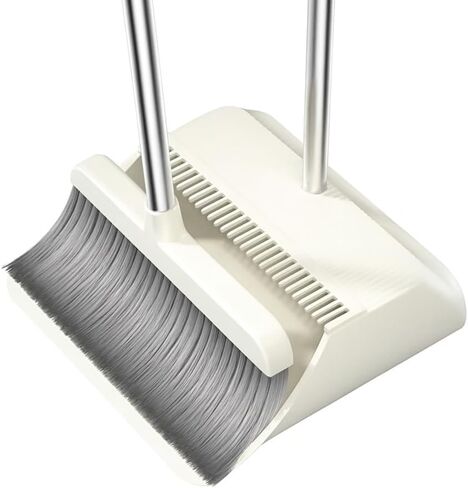مجموعة مكنسة و dustpan ، مقبض قابل للتعديل مقبض المكنسة دببان التحرير ذاتيا مع دببان الوقوف في المنزل غرفة الضغط على غرفة المطبخ in Saudi Arabia
