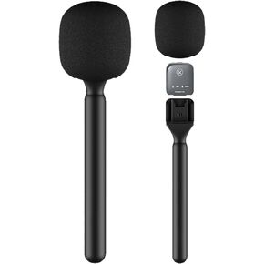 DJI MIC حامل الميكروفون Stand Handheld مقابلة MIC حامل لـ Rode & DJI Wireless GO ، متوافق مع منصات Lavalier ، محطات العلم ، المدونة ، البودكاست ، التقارير (نموذج TP20) (1) in Kuwait
