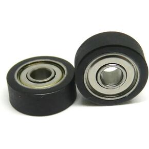 5pcs 684ZZ 4x13x4MM Polyurethane Coated Roller Miniature PU Covered Furniture Guide Pulley Deep Groove Bearing Pulleys in Saudi Arabia