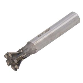 20mm 6 Flute Dovetail Cutter Carbide Milling 60 Degree, Straight Shank Slotting, High Hardness for Stainless Steel, Carbon Steel, Alloy Steel, Tool Steel, Non Ferrous Metals in Kuwait