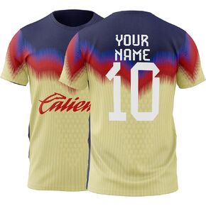 Fan Custom America Aguilas Soccer Mexico Team Football - Jersey Football for Kids عدة أحجام ... in Kuwait