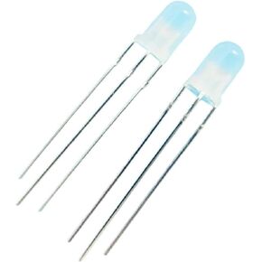100pcs/lot F5 5mm LED Bi-Color Diffused Red Green Common Anode Round Light Emitting Diode Dual Foggy Two Plug-in DIY Kit New for Arrival 2025 High for Quality in Kuwait