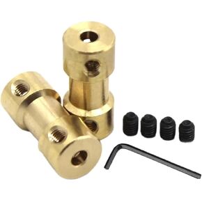 1pc Brass Rigid Motor Shaft Coupling Transmission Joint Connector Sleeve Adapter 2mm 2.3mm 3mm 3.17mm 4mm 5mm 6mm Bore Coupler(3mm to 6mm) in Kuwait