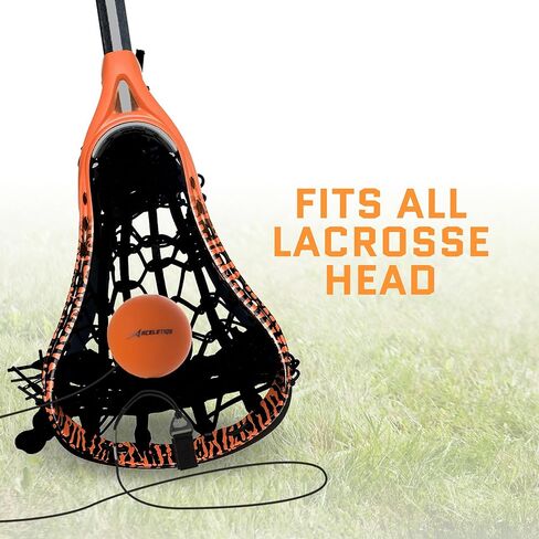 ACELETIQS Lacrosse Rebounder Training Ball with String – Solo Practice Lax Ball for Passing, Catching, Stick Work & Compatible with All Lacrosse Sticks – Ideal Trainer for All Ages and Skill Levels in Kuwait