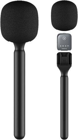 DJI MIC حامل الميكروفون Stand Handheld مقابلة MIC حامل لـ Rode & DJI Wireless GO ، متوافق مع منصات Lavalier ، محطات العلم ، المدونة ، البودكاست ، التقارير (نموذج TP20) (1) in Kuwait