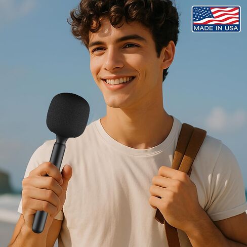 DJI MIC حامل الميكروفون Stand Handheld مقابلة MIC حامل لـ Rode & DJI Wireless GO ، متوافق مع منصات Lavalier ، محطات العلم ، المدونة ، البودكاست ، التقارير (نموذج TP20) (1) in Kuwait