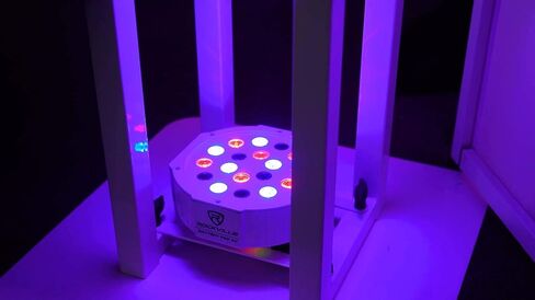 Rockville Battery Par Pack 50 White 20W Wash Lights (10) ، RGB Color Mixing ، Wireless DMX ، جهاز التحكم عن بُعد ، لدي جي وإضاءة الأحداث in Saudi Arabia
