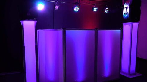 Rockville Battery Par Pack 50 White 20W Wash Lights (10) ، RGB Color Mixing ، Wireless DMX ، جهاز التحكم عن بُعد ، لدي جي وإضاءة الأحداث in Saudi Arabia