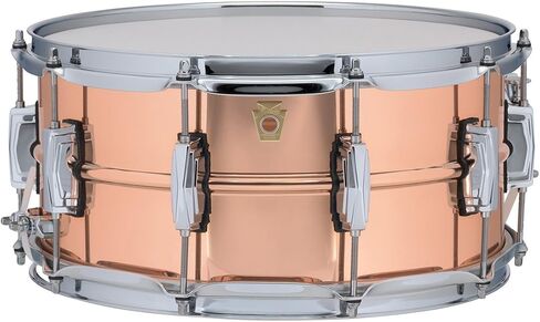 Ludwig Copper Phonic Snare Drum - 6.5 Inches X 14 Inches Polished Copper Finish in Saudi Arabia