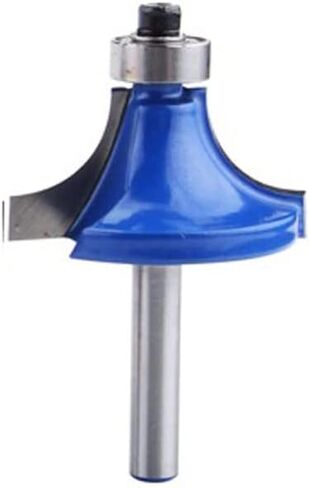 Jinchao-Router bits, 1/4" Tungsten Carbide Corner Round Over Router Bit with Bearing Milling Cutter for Wood Woodworking Tool, for Home DIY (Size : 6.35mmX6.35mm) in Saudi Arabia