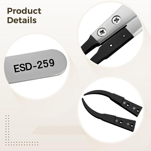 مجموعة ملاقط بدقة ، 8 أجهزة كمبيوتر ملعقة ESD ، ملاقط الطبية من الفولاذ المقاوم للصدأ ESD للطبية للحرف ، المجوهر in Saudi Arabia