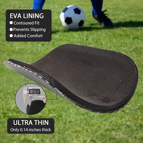 Mini Shin Guards Soccer - حراس ألياف الكربون للرجال والنساء والشباب والحماية النهائية لمبارتك in Kuwait