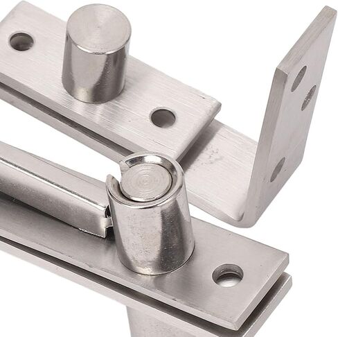 Door Pivot Hinge, 180 Degree Rotation Heavy Duty Pivot Hinge 300LBS Load Concealed Stainless Steel Door Hinge with Buffer Bead for Bookshelves Doors in Saudi Arabia