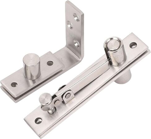 Door Pivot Hinge, 180 Degree Rotation Heavy Duty Pivot Hinge 300LBS Load Concealed Stainless Steel Door Hinge with Buffer Bead for Bookshelves Doors in Saudi Arabia
