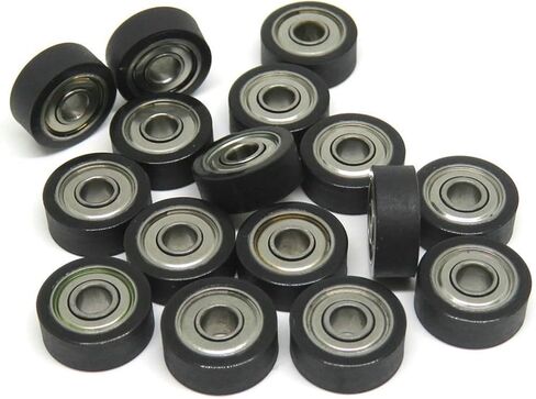5pcs 684ZZ 4x13x4MM Polyurethane Coated Roller Miniature PU Covered Furniture Guide Pulley Deep Groove Bearing Pulleys in Saudi Arabia