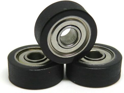 5pcs 684ZZ 4x13x4MM Polyurethane Coated Roller Miniature PU Covered Furniture Guide Pulley Deep Groove Bearing Pulleys in Saudi Arabia