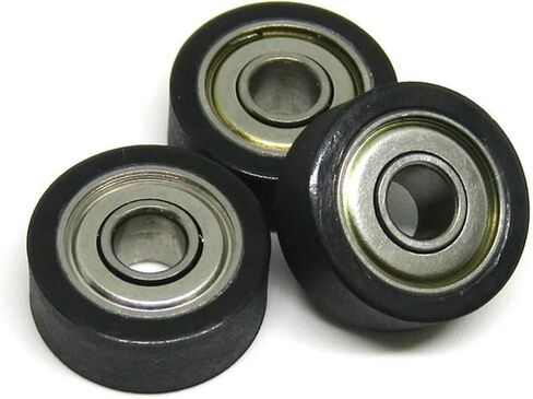 5pcs 684ZZ 4x13x4MM Polyurethane Coated Roller Miniature PU Covered Furniture Guide Pulley Deep Groove Bearing Pulleys in Saudi Arabia
