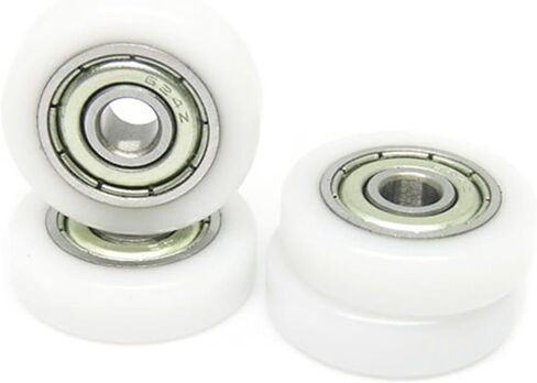 5pcs 4x18x5MM 624ZZ Plastic Door Window Track Rail Pulley Deep Groove Bearing Pulleys in Saudi Arabia