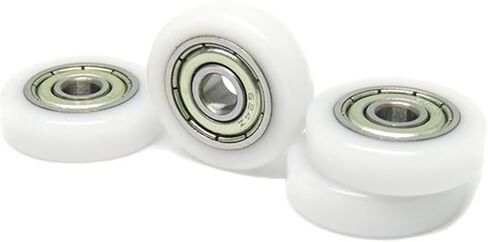5pcs 4x18x5MM 624ZZ Plastic Door Window Track Rail Pulley Deep Groove Bearing Pulleys in Saudi Arabia