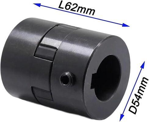 L-Couplings 1PC L-Type Three-jaw Coupling Steel L095 D54L62 14/16/18/20/22/25/28/30mm for Servo Motor Coupler Encoders Engraving CNC(32mm) in Saudi Arabia