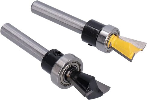 جهاز التوجيه Dovetail ، 2pcs توجيه بتات مفصل توجيه مفصل الخشب قطع طحن 1/4in أجهزة التوجيه شانك 1/4 قطعة جهاز التوجيه مع المحمل للأعمال الخشبية in Saudi Arabia