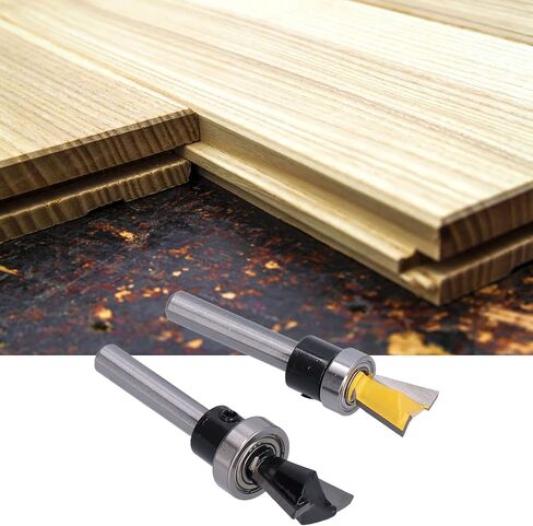 جهاز التوجيه Dovetail ، 2pcs توجيه بتات مفصل توجيه مفصل الخشب قطع طحن 1/4in أجهزة التوجيه شانك 1/4 قطعة جهاز التوجيه مع المحمل للأعمال الخشبية in Saudi Arabia