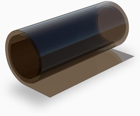 Polycarbonate Coil/Plexiglass Sheets, Transparent Clear Flexible Plastic Sheet Panels for Craft, Picture Frames, Sign Blank, DIY Display Project (Brown, 24 * 600''*0.08H) in Saudi Arabia