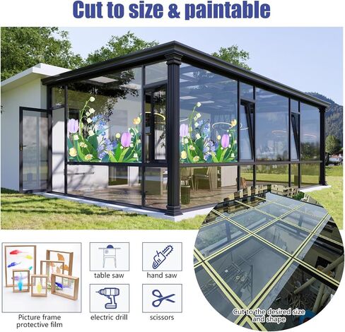 Polycarbonate Coil/Plexiglass Sheets, Transparent Clear Flexible Plastic Sheet Panels for Craft, Picture Frames, Sign Blank, DIY Display Project (Brown, 24 * 600''*0.08H) in Saudi Arabia