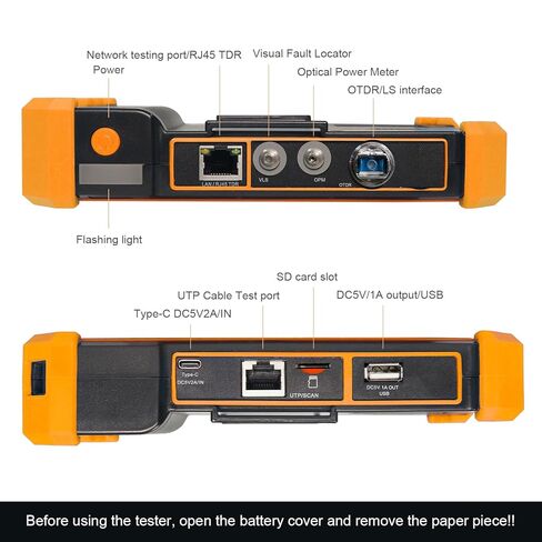 اختبار الألياف البصرية ، Wanlutech 1610nm 28db 5.55 '' Support Support OTDR Support 1310/1490/1550/1577NM اختبار مباشر VFL OPM LS (مصدر الضوء) خريطة الحدث OLT (اختبار الخسارة البصرية) RJ45 أدوات شبكة الكابلات in Kuwait
