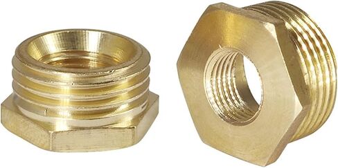 1PCS النحاس النحاس السداسي السداقي انخفاض أنابيب تركيب 1/8 "1/4" 3/8 "1/2" 3/4 "أنثى × تحويل الذكور موصل محول غاز المياه (2-3) in Saudi Arabia