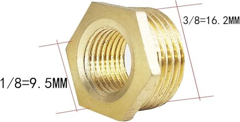 1PCS النحاس النحاس السداسي السداقي انخفاض أنابيب تركيب 1/8 "1/4" 3/8 "1/2" 3/4 "أنثى × تحويل الذكور موصل محول غاز المياه (2-3) in Saudi Arabia