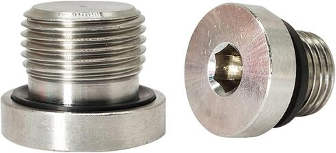 1/8“1/4"3/8“1/2" Male 304 Stainless Steel Hex Socket End Cap Fluorine Rubber Ring Hexagon Water Oil Pipe Fitting(M27x2) in Saudi Arabia