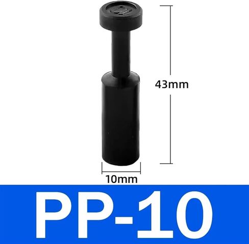 20 Pcs Pneumatic Connector Quick Plastic Pipe PP PPF 4mm 6mm 8mm 10mm 12mm Air Hose Sealing Connector(PPF-6) in Saudi Arabia
