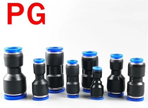 50PCS Pneumatic Fittings Quick Air Connector Hose Tube Fitting Plastic PU PG 4mm 6mm 8mm 10mm 12mm Push Into(PU 4) in Saudi Arabia