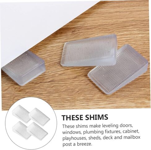 Aboofan 12pcs Table Table Shims أسافين تسوية الأثاث لـ DIY لتسوية الأبواب الكتب وتصميم غير مشوه أكثر موثوقية in Saudi Arabia