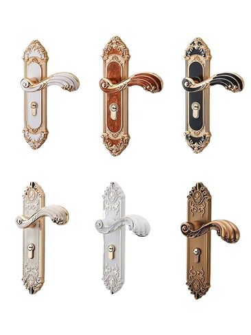 قفل الباب على الطراز الأوروبي مع مفاتيح شقة غرفة قفل قفل بوابة سبيكة الزنك 1pcs in Kuwait