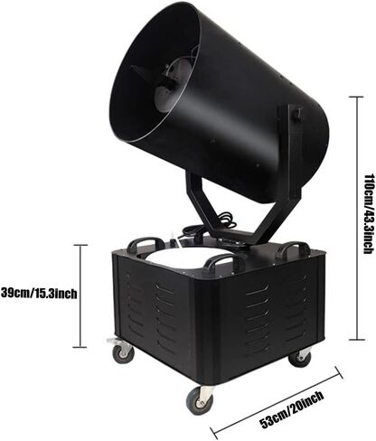 آلة ثلج 3000W في الهواء الطلق مع آلة الثلج عن بُعد ، آلة ثلج Professional DJ ، 110 × 53 × 39 سم in Saudi Arabia