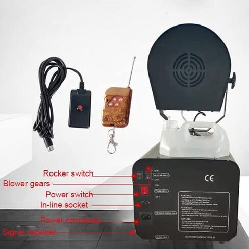 2000W Small Snow Machine Indoor and Outdoor Simulated Snow Stage Party Show Snow Machine with Remote Control 90° Shaking Head in Saudi Arabia