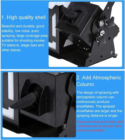 Stage Snow Machine, Portable Outdoor Snow Machine, Creates The Illusion of Real Snowflakes, Suitable for Parties, Weddings, Stage Effects in Saudi Arabia