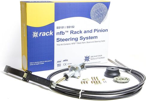 Dometic Seastar NFB (No Feedbor) مجموعة توجيه Pro Rack مع الكابلات المزدوجة ، SS15213 ، 13 قدمًا. in Kuwait