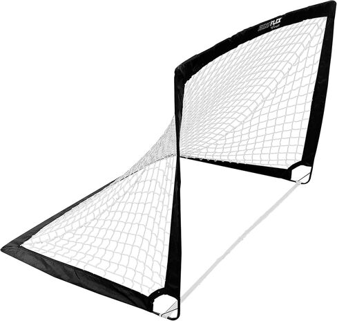 Rhino Flex 4'x 3 'هدف كرة قدم محمول من قبل Champion Sports - متين ، خفيف الوزن ، قابل للطي مع حقيبة حمل ومخاطر أرضية للبخار الخلفي أو الحديقة أو التدريب - ألوان متعددة in Saudi Arabia