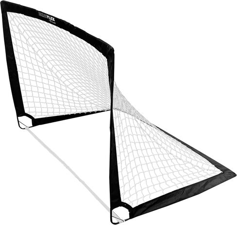 Rhino Flex 4'x 3 'هدف كرة قدم محمول من قبل Champion Sports - متين ، خفيف الوزن ، قابل للطي مع حقيبة حمل ومخاطر أرضية للبخار الخلفي أو الحديقة أو التدريب - ألوان متعددة in Saudi Arabia
