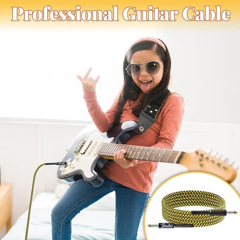 gisgfim 7 Pack Guitar Cable 10Ft Instrument Cables Bass Amp Cord for Bass & Electric Keyboard Effector Microphone Accessories Electrical Cables for Musical Instruments Equipment(Multicolored) in Saudi Arabia