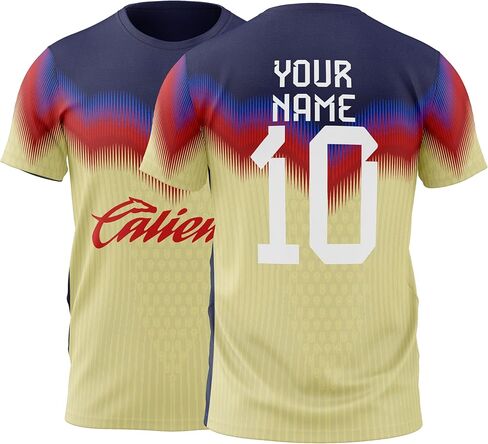 Fan Custom America Aguilas Soccer Mexico Team Football - Jersey Football for Kids عدة أحجام ... in Kuwait