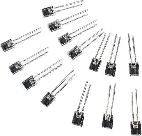 100pcs/lot 2x5x7 مربع LED 257 LED طقم الصمام الثنائي المصباح الباعث الصمام الثنائي الأبيض الصفراء الصفراء اللون الأزرق الأزرق الشفافة in Saudi Arabia