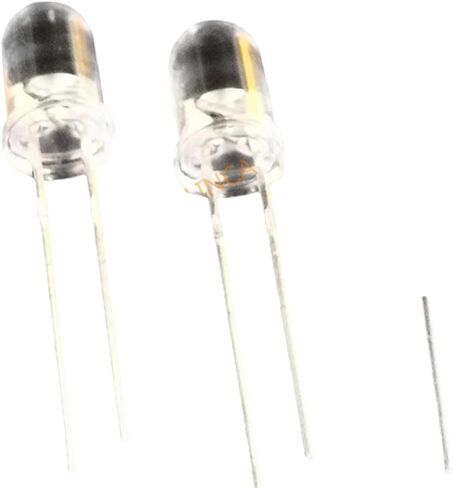 100Pcs/lot 3mm Water Clear Round Yellow Green LED 3 MM Light Emitting Diode Lamp Through Hole LED Diode 20mA 2V Components New for Arrival 2025 High for Quality in Saudi Arabia