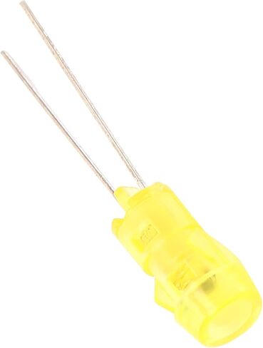 20pcs 3mm DIY الصمام الثنائي الصمام الثنائي المحمول المنبعث من الثنائيات لتجربة مشروع العلوم (الضوء الأصفر) in Saudi Arabia