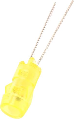 20pcs 3mm DIY الصمام الثنائي الصمام الثنائي المحمول المنبعث من الثنائيات لتجربة مشروع العلوم (الضوء الأصفر) in Saudi Arabia