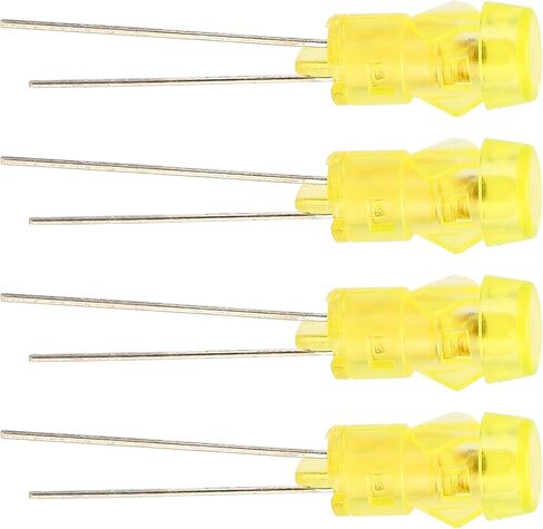 20pcs 3mm DIY الصمام الثنائي الصمام الثنائي المحمول المنبعث من الثنائيات لتجربة مشروع العلوم (الضوء الأصفر) in Saudi Arabia